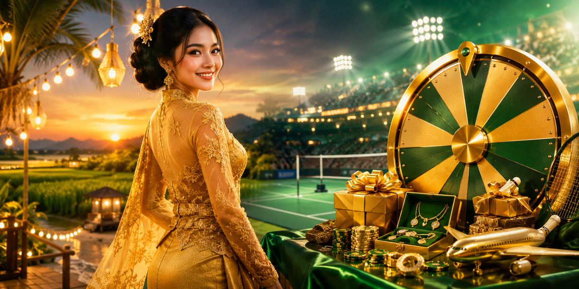 Pemain wanita berbaju kebaya bermain roulette dalam talian di Kedah melalui platform 675